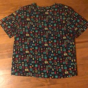 Colorful Short Sleeve Top